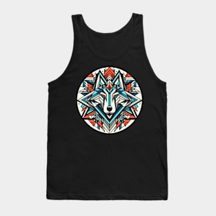 Abstract Animal Wolf 3 Tank Top